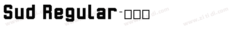 Sud Regular字体转换
